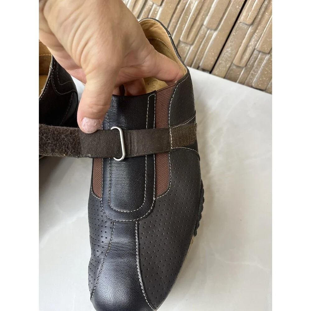COLE HAAN N!ke Air C06080 Brown Leather Casual Shoes Mens Size US 9.5 M Sneakers